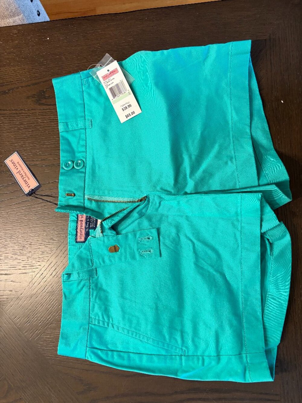 Vineyard Vines Shorts, Teal, Size 8 - New With Tags